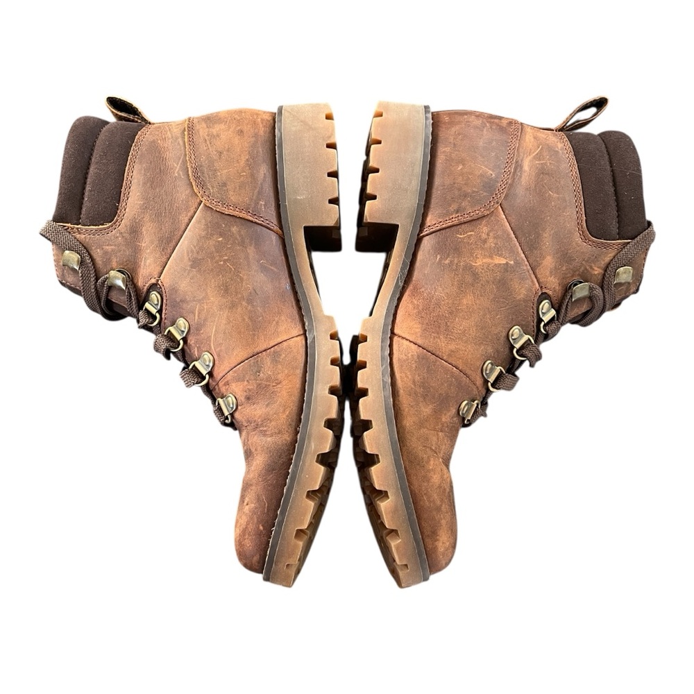 Timberland Ellendale Brown Leather Mid Hiker Boots Lug Sole Womens 6.5 - Picture 6 of 11